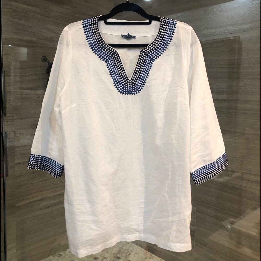 White linen shirt